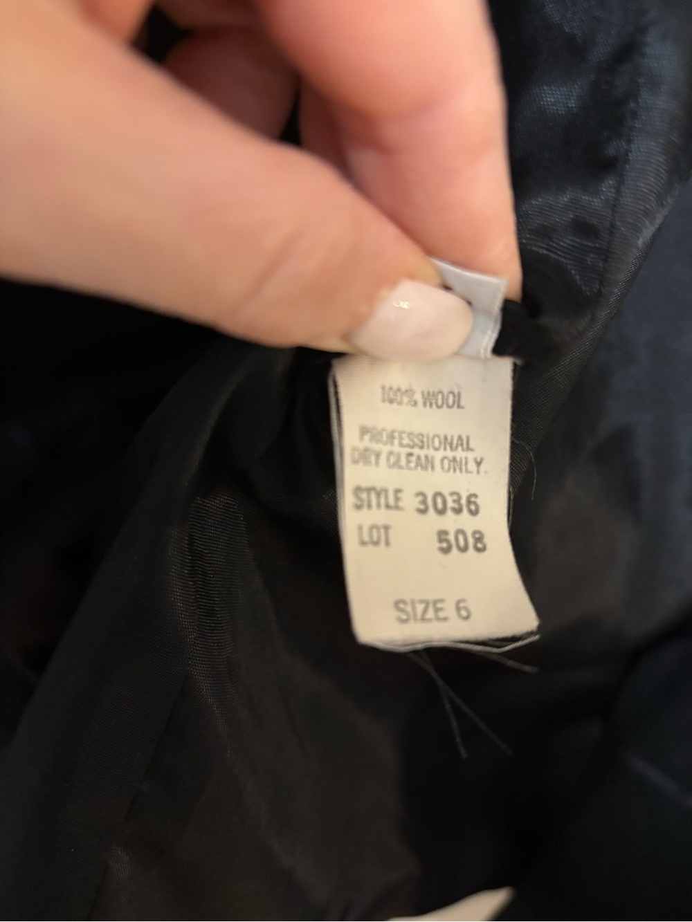 Stanley Black Double-Breasted Suit Jacket - Picture 6 of 6